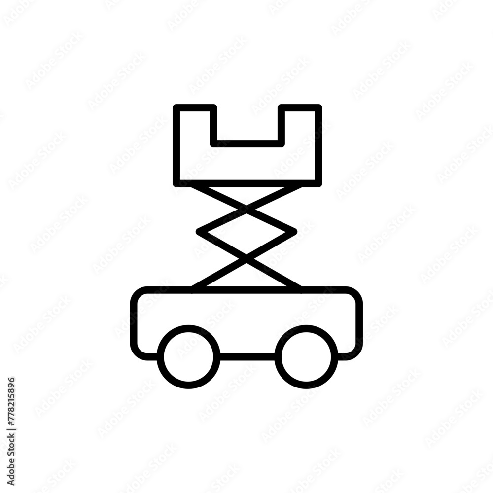Jack screw outline icons, minimalist vector illustration ,simple transparent graphic element .Isolated on white background Jack screw outline icons, minimalist vector illustration ,simple transparent graphic element .Isolated on white background