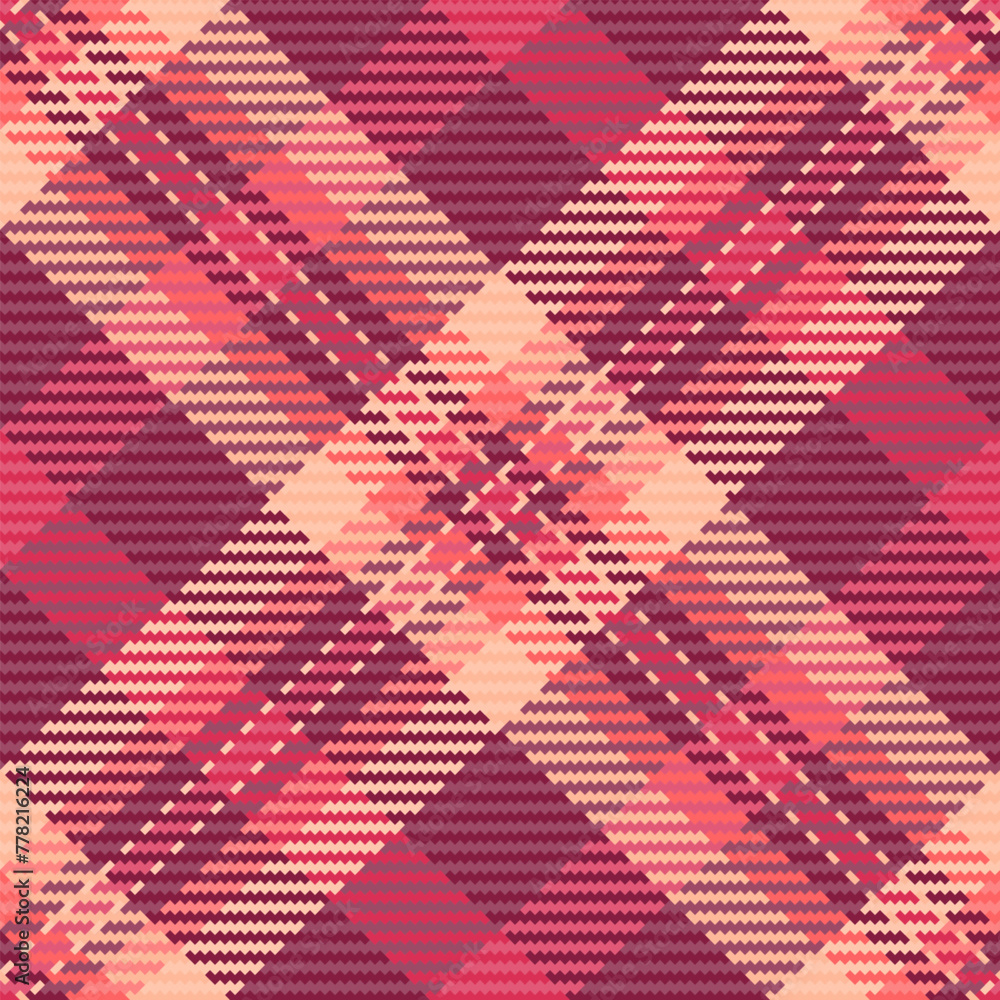 Marketing tartan plaid vector, net check textile seamless. Lovely pattern texture background fabric in pink and red colors. Marketing tartan plaid vector, net check textile seamless. Lovely pattern texture background fabric in pink and red colors.