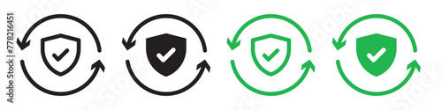 Checkmark Icon for Safety Verification and Secure Guarantee Assurance