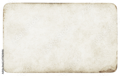 Vintage paper background isolated - (clipping path included)