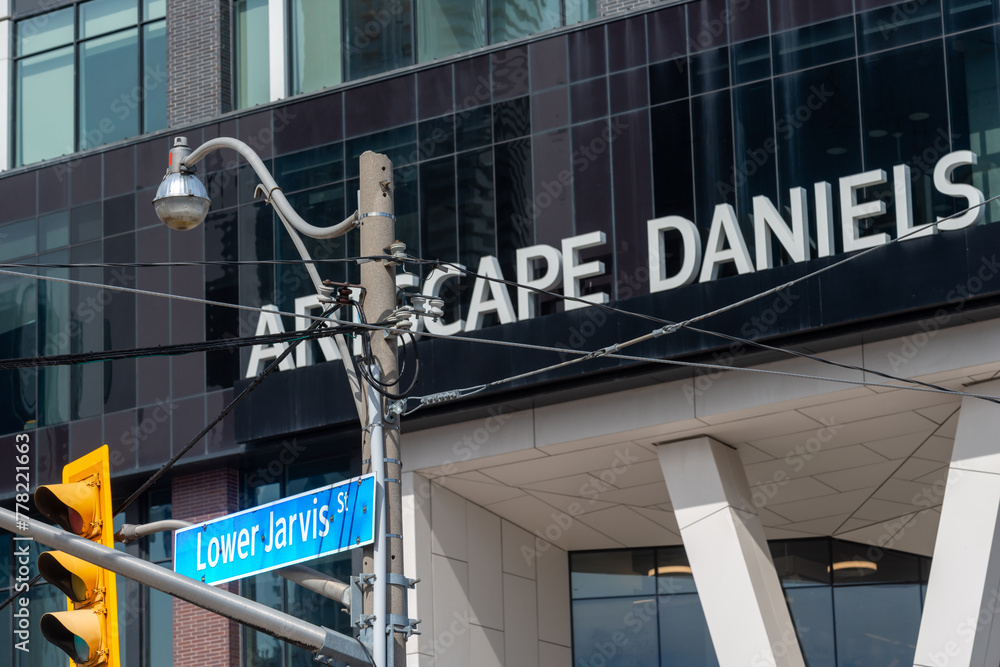 exterior building facade and sign of Artscape Daniels Launchpad located