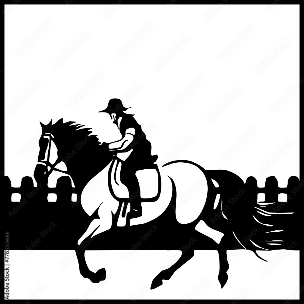 Horse . Black and white animal graphics. Logo design for use in graphics. Print for T-shirts, design for tattoos. Generated by Ai Horse . Black and white animal graphics. Logo design for use in graphics. Print for T-shirts, design for tattoos. Generated by Ai