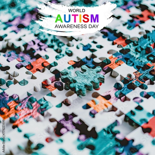 World autism awareness day, World autism awareness day poster | Autism. Awareness. Month. Puzzle, satin puzzle, ribbon. April 2nd. banner, poster, post, Vector, world. autism awareness day, 