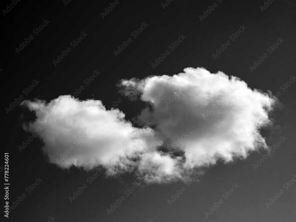 Black and white clouds in the sky background Black and white clouds in the sky background