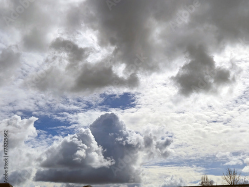 Summer clouds in the sky background