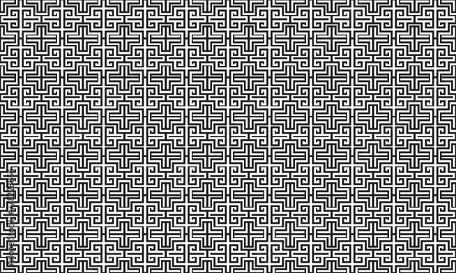 Embrace timeless elegance with this captivating black and white geometric pattern. Perfect for adding sophistication to your designs.