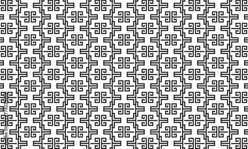 Embrace timeless elegance with this captivating black and white geometric pattern. Perfect for adding sophistication to your designs.