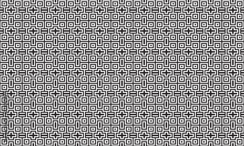 Embrace timeless elegance with this captivating black and white geometric pattern. Perfect for adding sophistication to your designs.