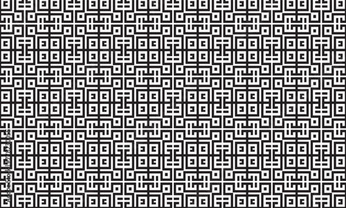 Embrace timeless elegance with this captivating black and white geometric pattern. Perfect for adding sophistication to your designs.