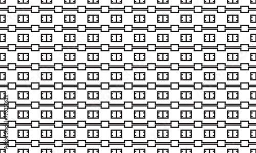 Embrace timeless elegance with this captivating black and white geometric pattern. Perfect for adding sophistication to your designs.
