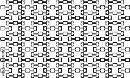 Embrace timeless elegance with this captivating black and white geometric pattern. Perfect for adding sophistication to your designs.