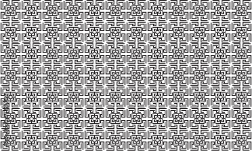 Embrace timeless elegance with this captivating black and white geometric pattern. Perfect for adding sophistication to your designs.