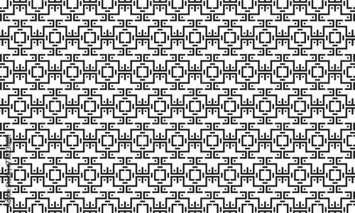 Embrace timeless elegance with this captivating black and white geometric pattern. Perfect for adding sophistication to your designs.
