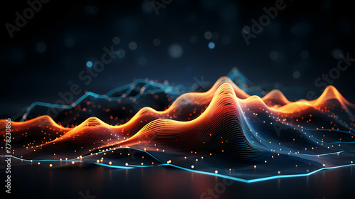 Technology poster background material abstract futuristic lines