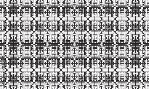 Embrace timeless elegance with this captivating black and white geometric pattern. Perfect for adding sophistication to your designs.