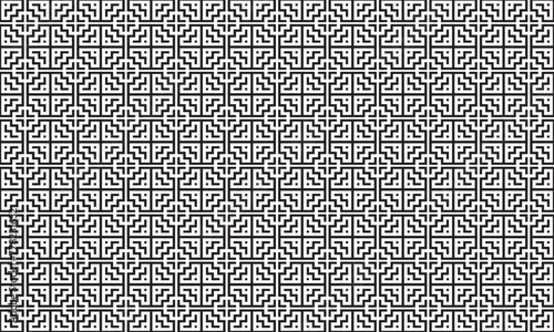Embrace timeless elegance with this captivating black and white geometric pattern. Perfect for adding sophistication to your designs.