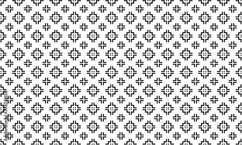 Embrace timeless elegance with this captivating black and white geometric pattern. Perfect for adding sophistication to your designs.