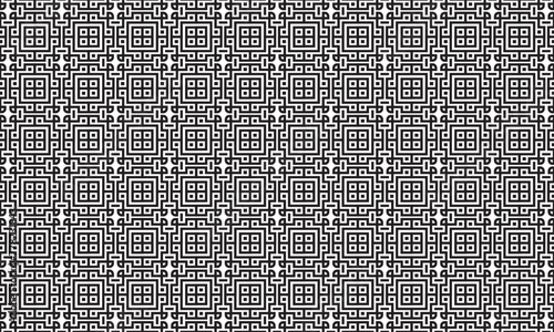 Embrace timeless elegance with this captivating black and white geometric pattern. Perfect for adding sophistication to your designs.