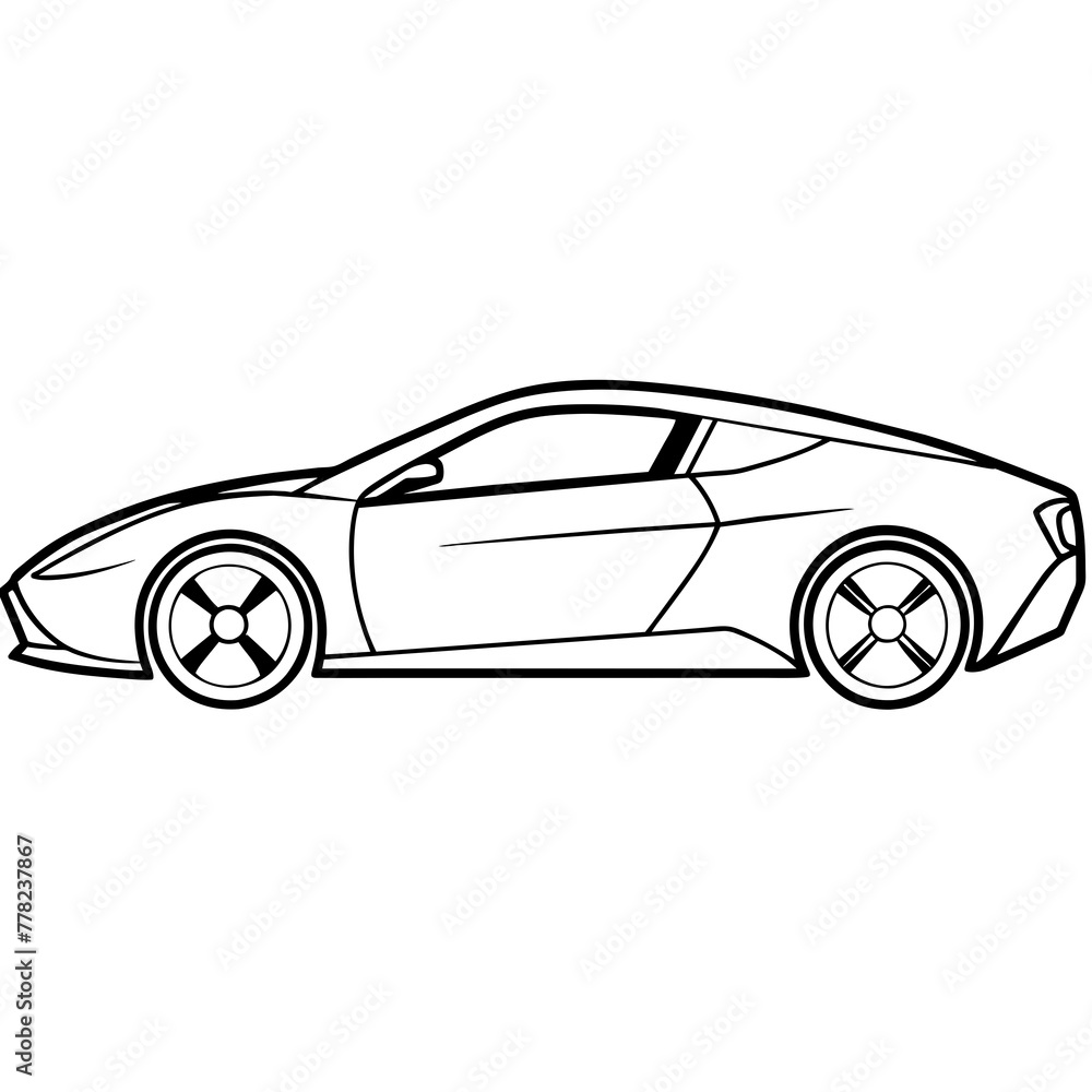 Fototapeta premium car isolated on white