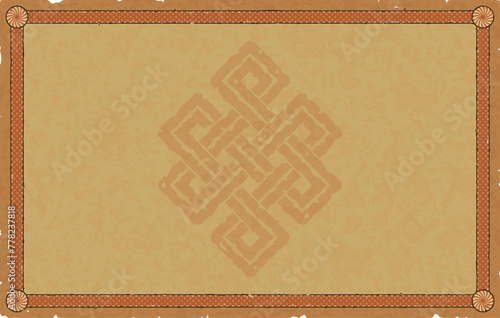 Large Parchment with Viking Frame and Infinity Knot