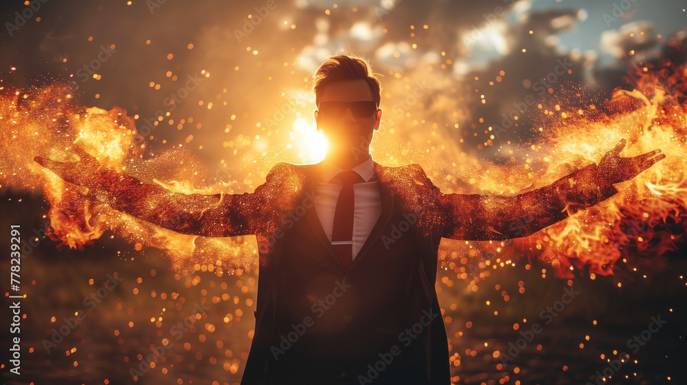 Fototapeta premium man in confidence pose