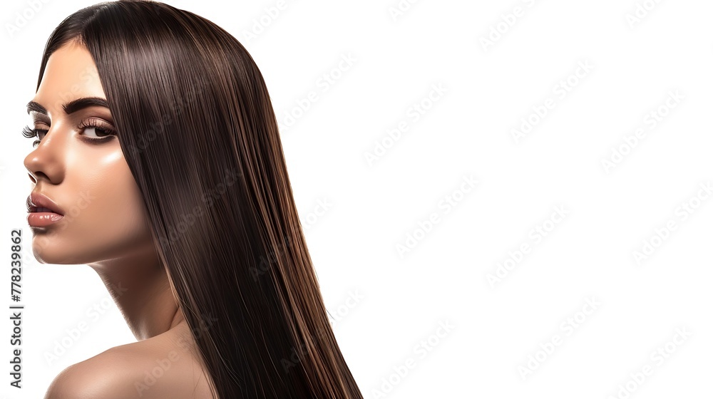 Generative AI : Beautiful long Hair. Beauty woman with luxurious straight brown hair. Beautiful brunette Model Generative AI : Beautiful long Hair. Beauty woman with luxurious straight brown hair. Beautiful brunette Model