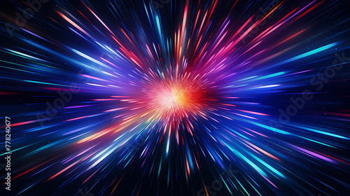 Background image with great visual impact and explosion effect