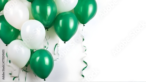 balloons isolated on white background. Generated AI
