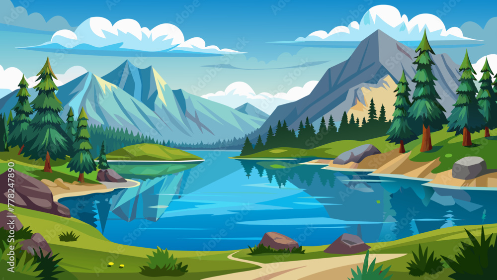 Natural scenery island Natural scenery island