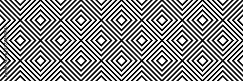 black white rhombus line seamless pattern