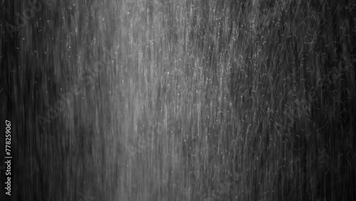 rain drop video on black background photo
