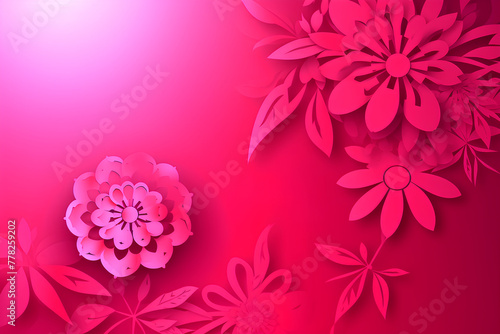 pink flower background made by midjourney © 수영 김