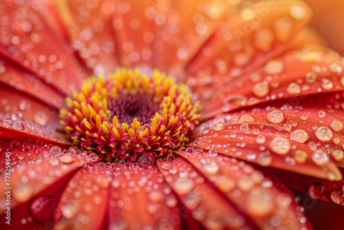 Gerber flower with water drops