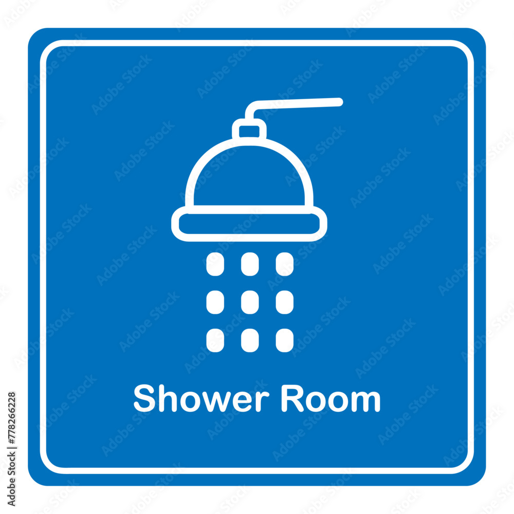 hower room sign. Vector graphics hower room sign. Vector graphics