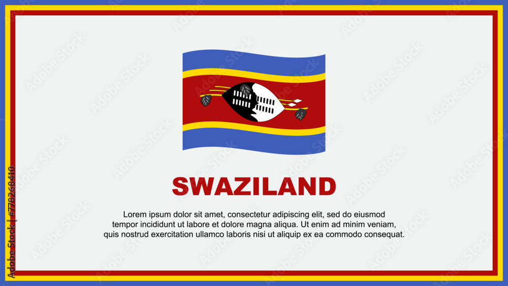Swaziland Flag Abstract Background Design Template. Swaziland Independence Day Banner Social Media Vector Illustration. Swaziland Banner Swaziland Flag Abstract Background Design Template. Swaziland Independence Day Banner Social Media Vector Illustration. Swaziland Banner