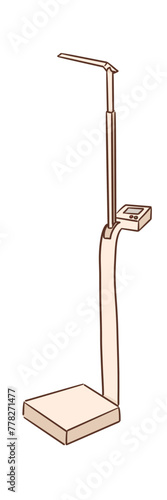 weight machine and height illustration