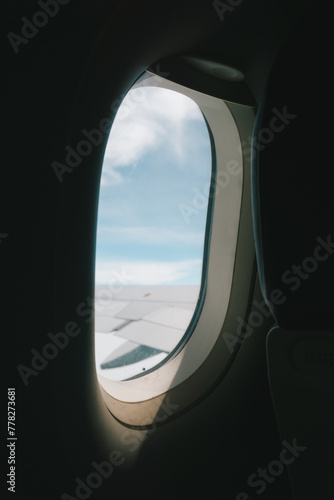 View from an airplane window