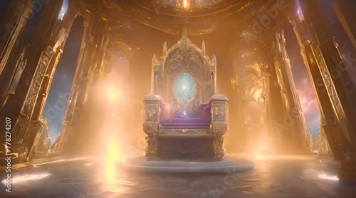 The Sapphire and Citrine Throne Radiates an Aura of Authority photo