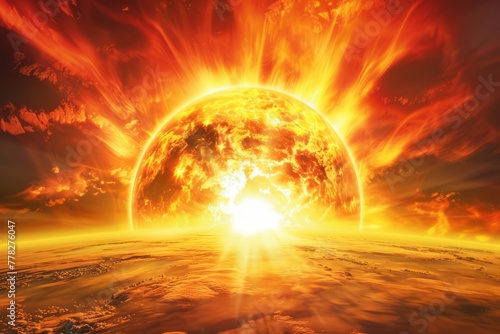 Solar heat flux determines temperature variations on Earths surface photo