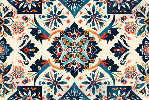 bohemian seamless pattern background