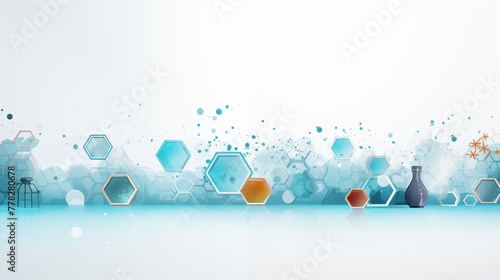 Fototapeta Naklejka Na Ścianę i Meble -  Science and Research Creative Conceptual Background