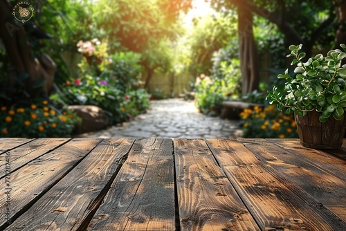 Empty beautiful wood tabletop counter on interior in clean and bright background