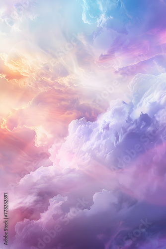 Pastel gradient mystical fantasy cloudscape hd phone wallpaper
