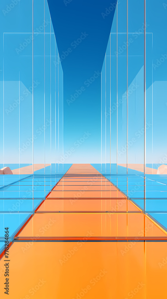 Obraz premium Empty scene, product advertisement