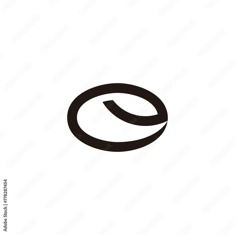 letter e seed ecology simple logo vector letter e seed ecology simple logo vector