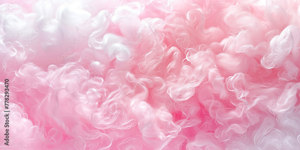 Cotton on a pink background