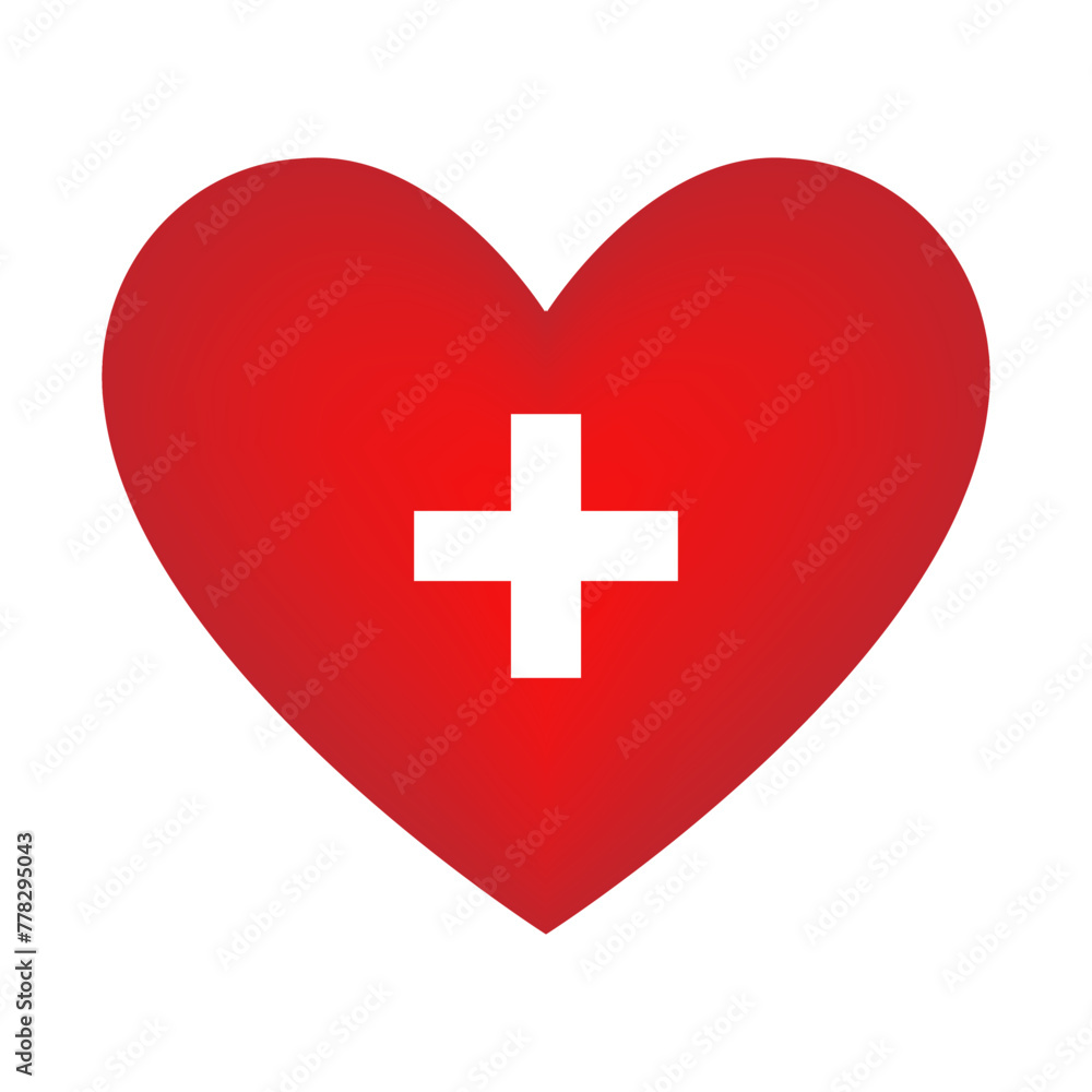 Red Heart. Blood Donation Concept. World Blood Donor Day. Vector Illustration. Red Heart. Blood Donation Concept. World Blood Donor Day. Vector Illustration.