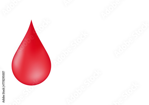 Blood Drop. Blood Donation Concept. World Blood Donor Day. Vector Illustration. 