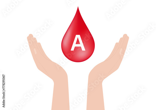 Blood Drop. Blood Donation Concept. World Blood Donor Day. Vector Illustration. 