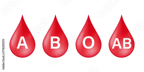 Blood Drop. Blood Donation Concept. World Blood Donor Day. Vector Illustration. 